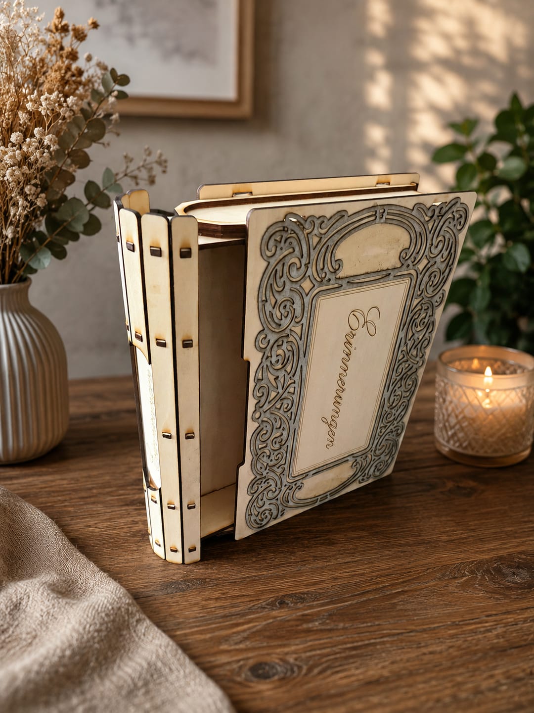 Customer photo review of 3 Gift Book Box laser cut svg file