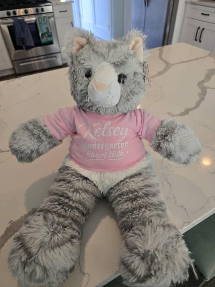Customer photo review of Custom Teddy Bear Shirt - Personalized Photo or Text for 14-16 Inch Plush - Fits BAB