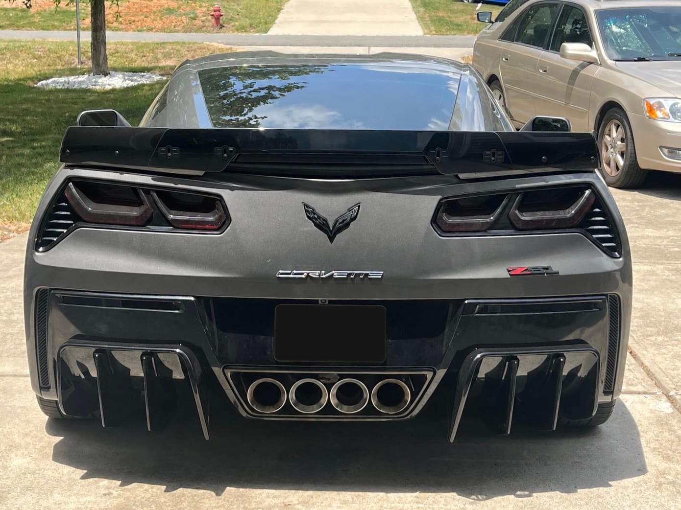 Customer photo review of Corvette C7 Add On Rear Bumper Diffuser