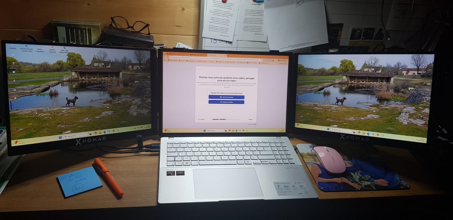 Customer photo review of X4 Air® Double Écran 15,3"