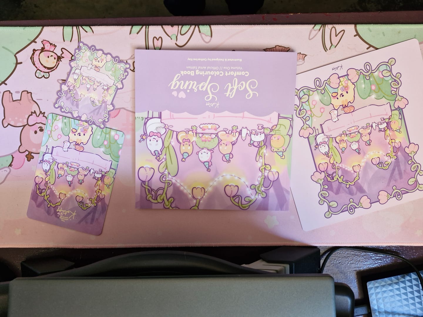 Customer photo review of PRE ORDER | Katnipp Soft Spring Comfort Colouring Book | Kawaii Spring Colouring Book Artist Edition