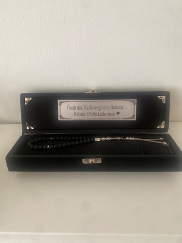 Customer photo review of Personalisiert Tesbih aus Naturstein mit Box