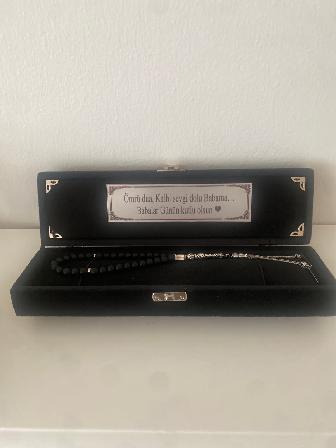 Customer photo review of Personalisiert Tesbih aus Naturstein mit Box