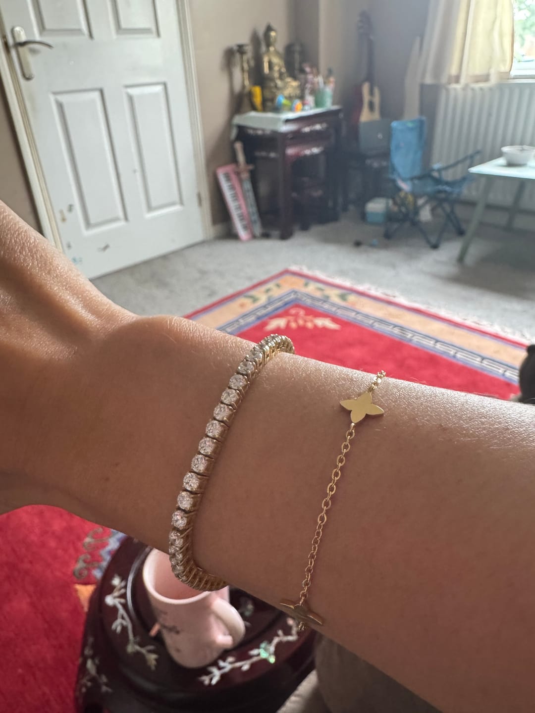 Customer photo review of Luxe Tennis Bracelet