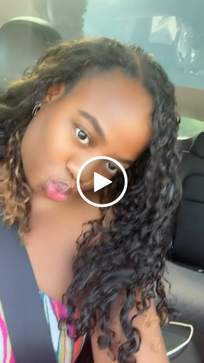 Customer video review of #30 Light Brown Water Wave Human Crochet Hair