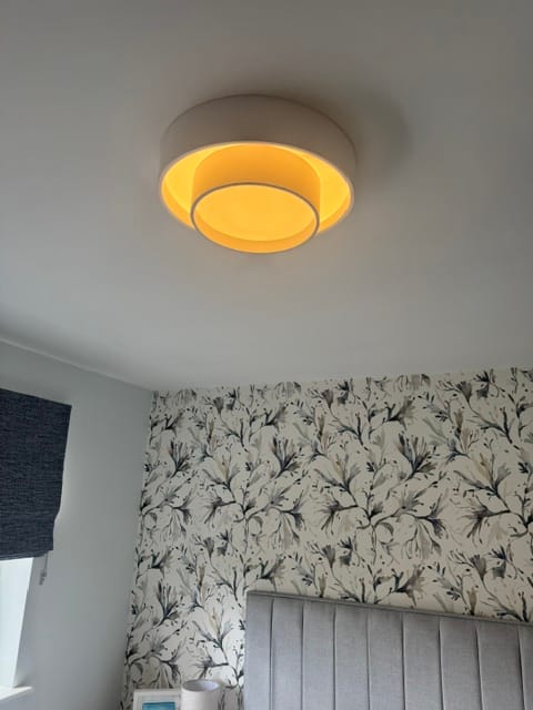 Customer photo review of Concentric Rings Round Flush Mount Ceiling Light