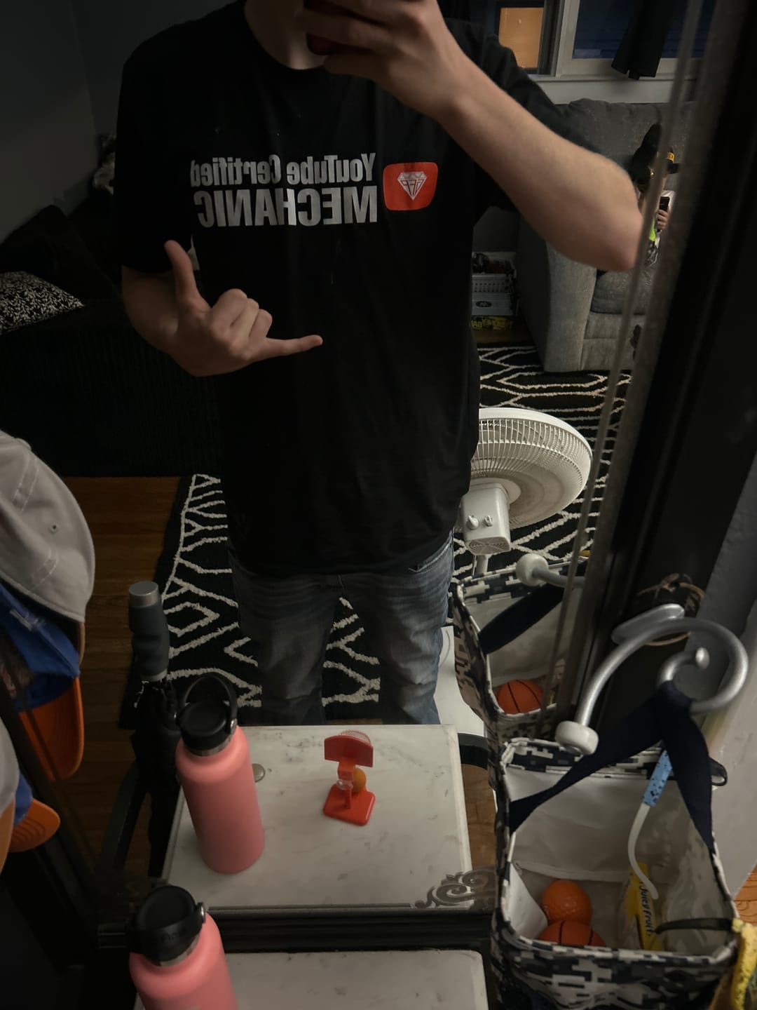 Customer photo review of DON'T LOOK TEE
