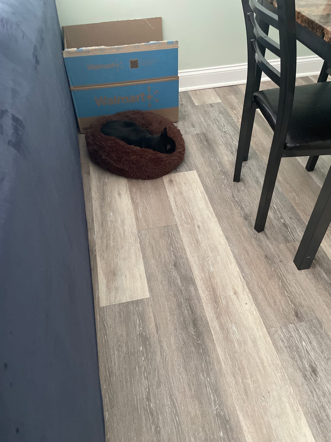 Customer photo review of The Original Fluffy Bean® Pet Bed