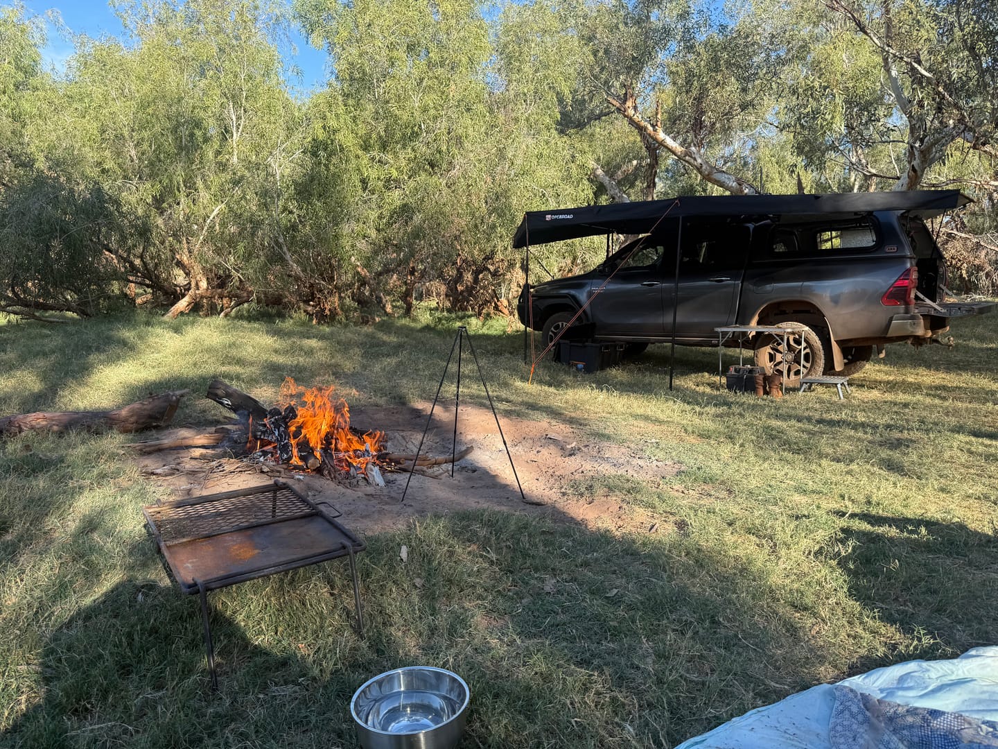 Customer photo review of OPENROAD 180 Free Standing Awning