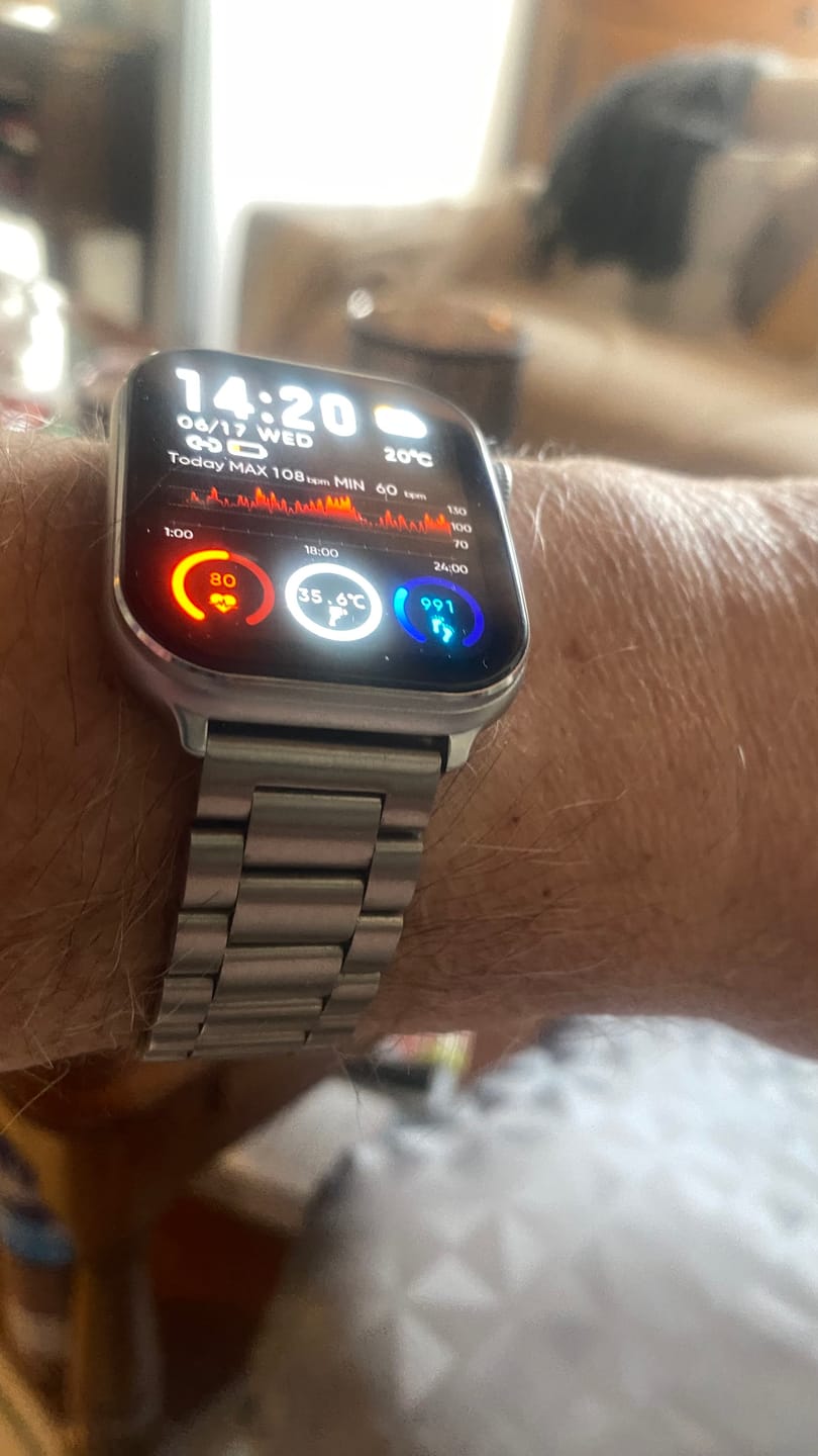 Customer photo review of Bracelet acier argenté