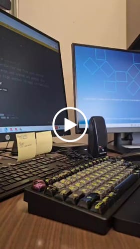 Customer video review of ONEofZERO Acid Rewind 3D Polycarbonate Keycaps