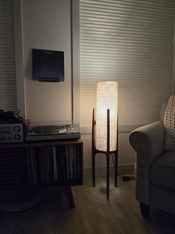 Customer photo review of Rocketlamp | Floor Lamp | Black Walnut