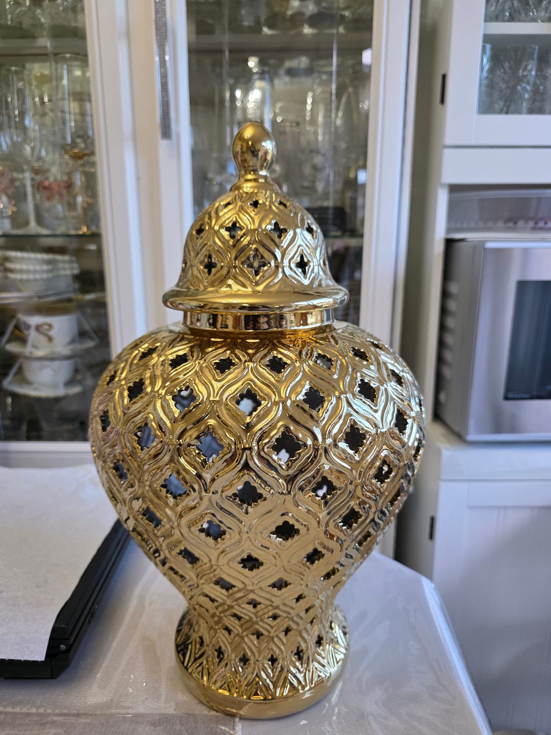 Customer photo review of Gold Ginger Jar Medium  (2 size available)
