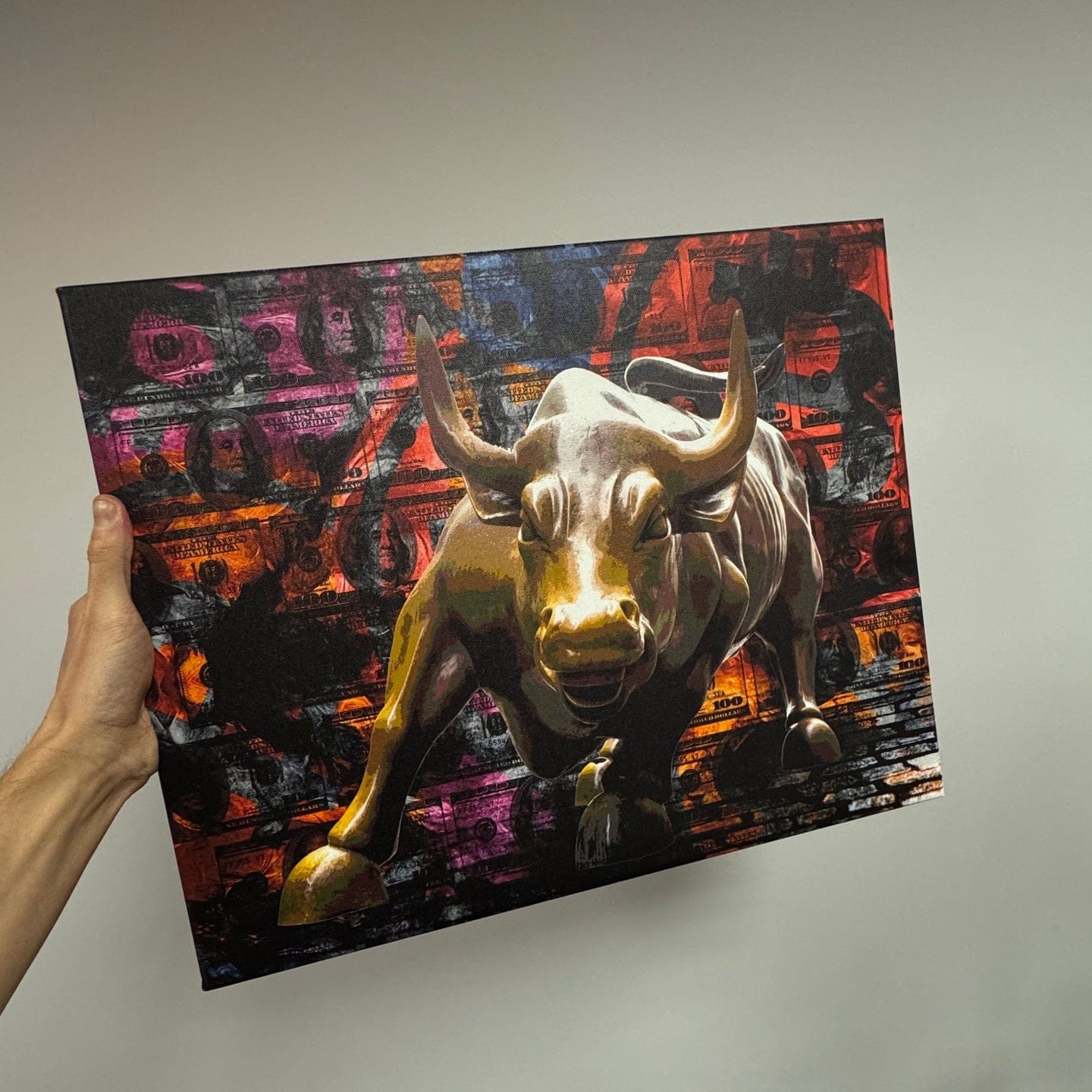 Customer photo review of Dollar Bull | Obraz