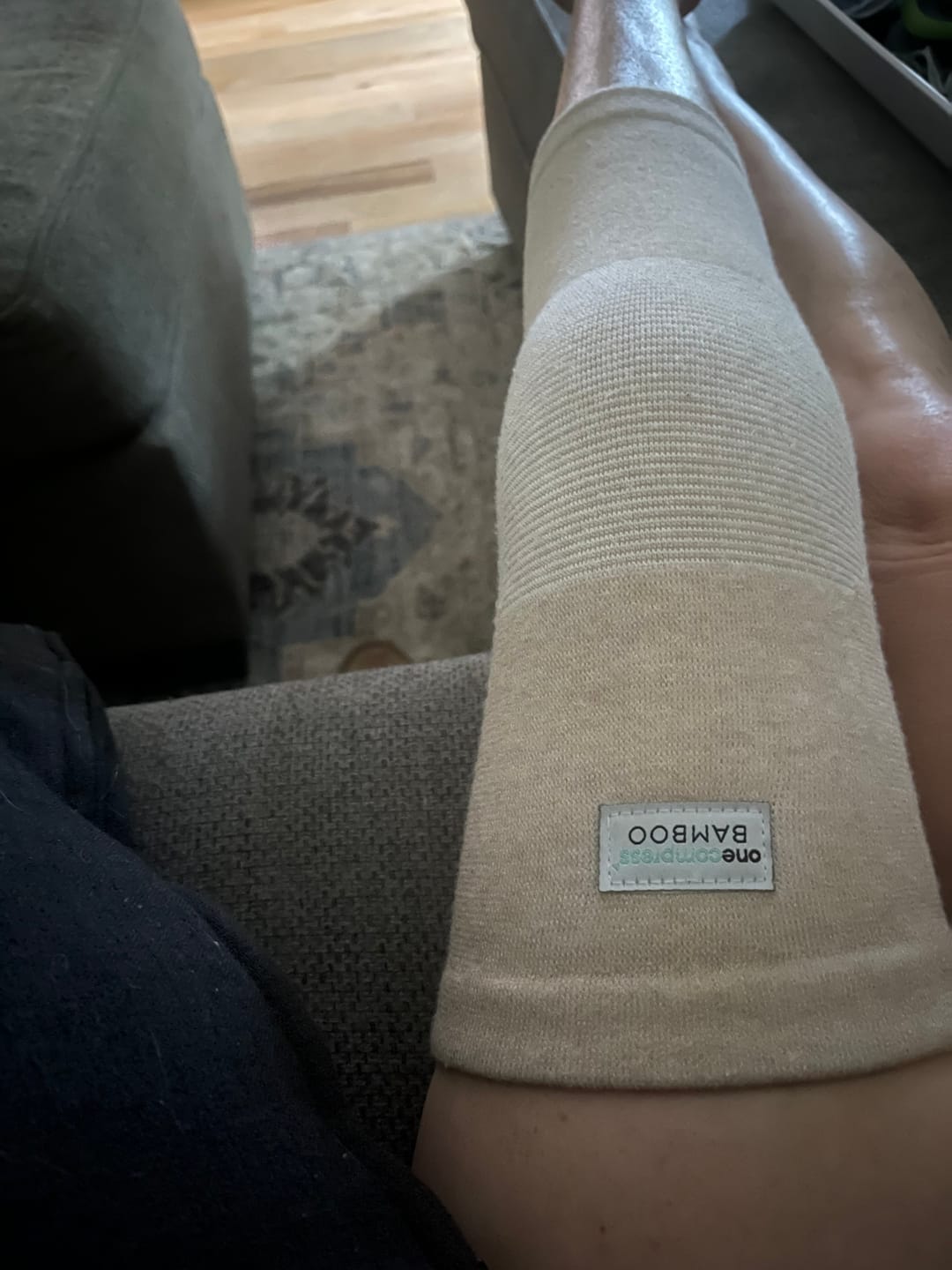 Customer photo review of Premium Bamboo Knee Sleeve (Single)