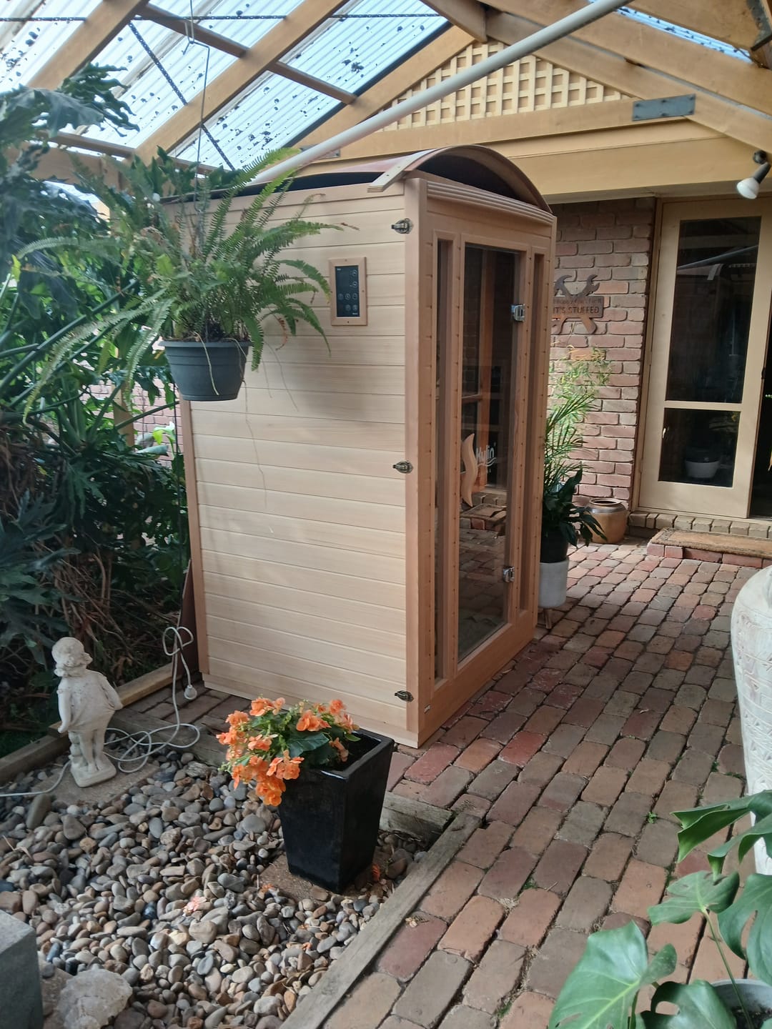 Customer photo review of Kylin Low EMF Premium Carbon Far Infrared Sauna 2 people - K8202