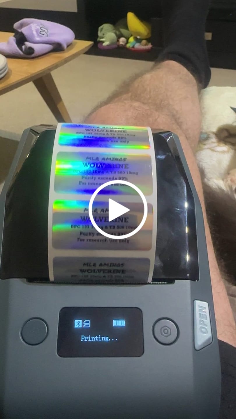 Customer video review of NIIMBOT M2 Thermal Transfer Label Maker, Smart Color Printing with Phones & PC for Office, Lab, Vial Bottle