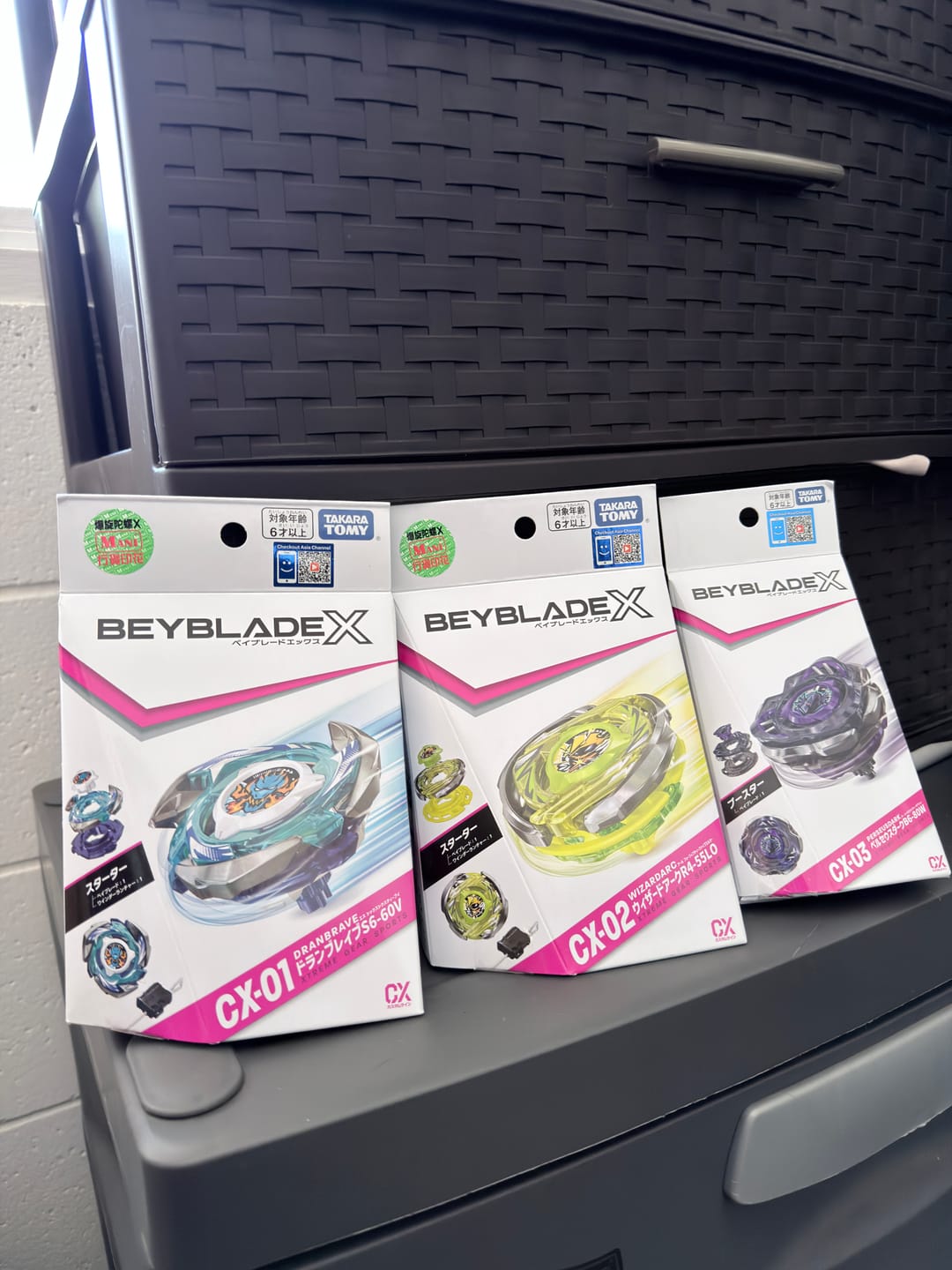 Customer photo review of Takara Tomy Beyblade CX Bundle (CX-01, CX-02, CX-03)