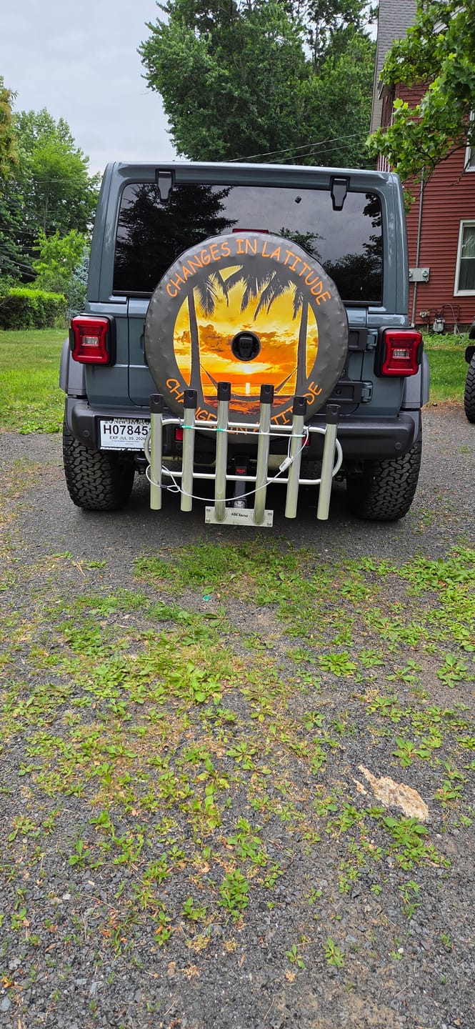 Customer photo review of Changes in Latitude Changes in Attitude Sunset Spare Tire Cover