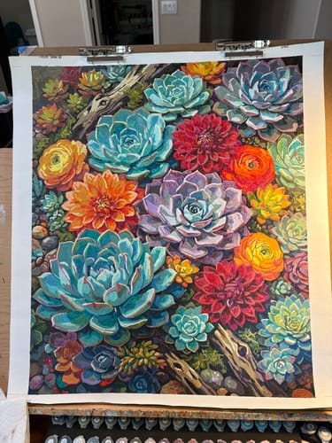 Customer photo review of Desert Cactus Succulent Bloom (120 Colors)