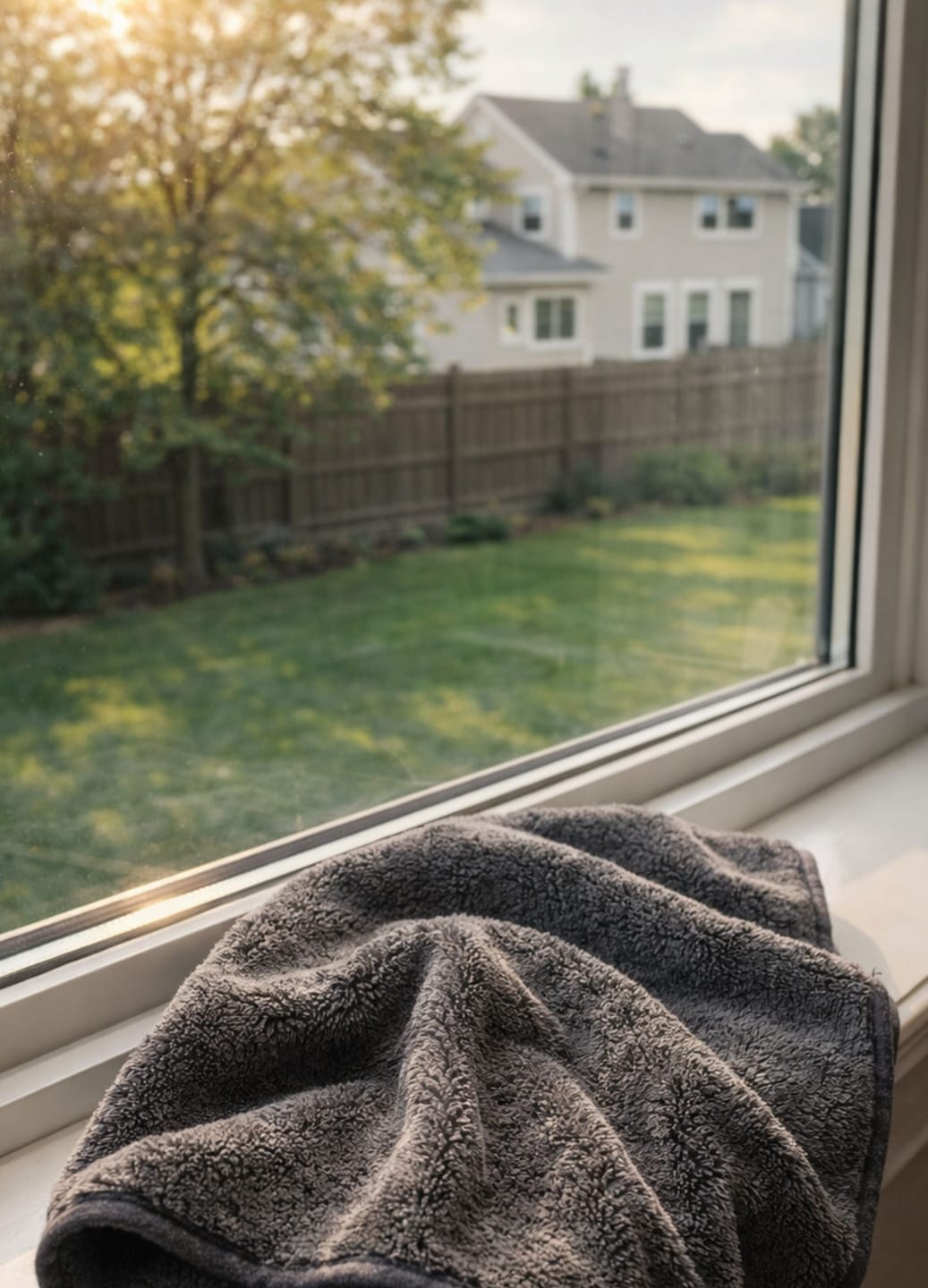 Customer photo review of JeaverCloth – the USA Favorite Window & Glass Door Cleaning Cloth (24x16 Inches)