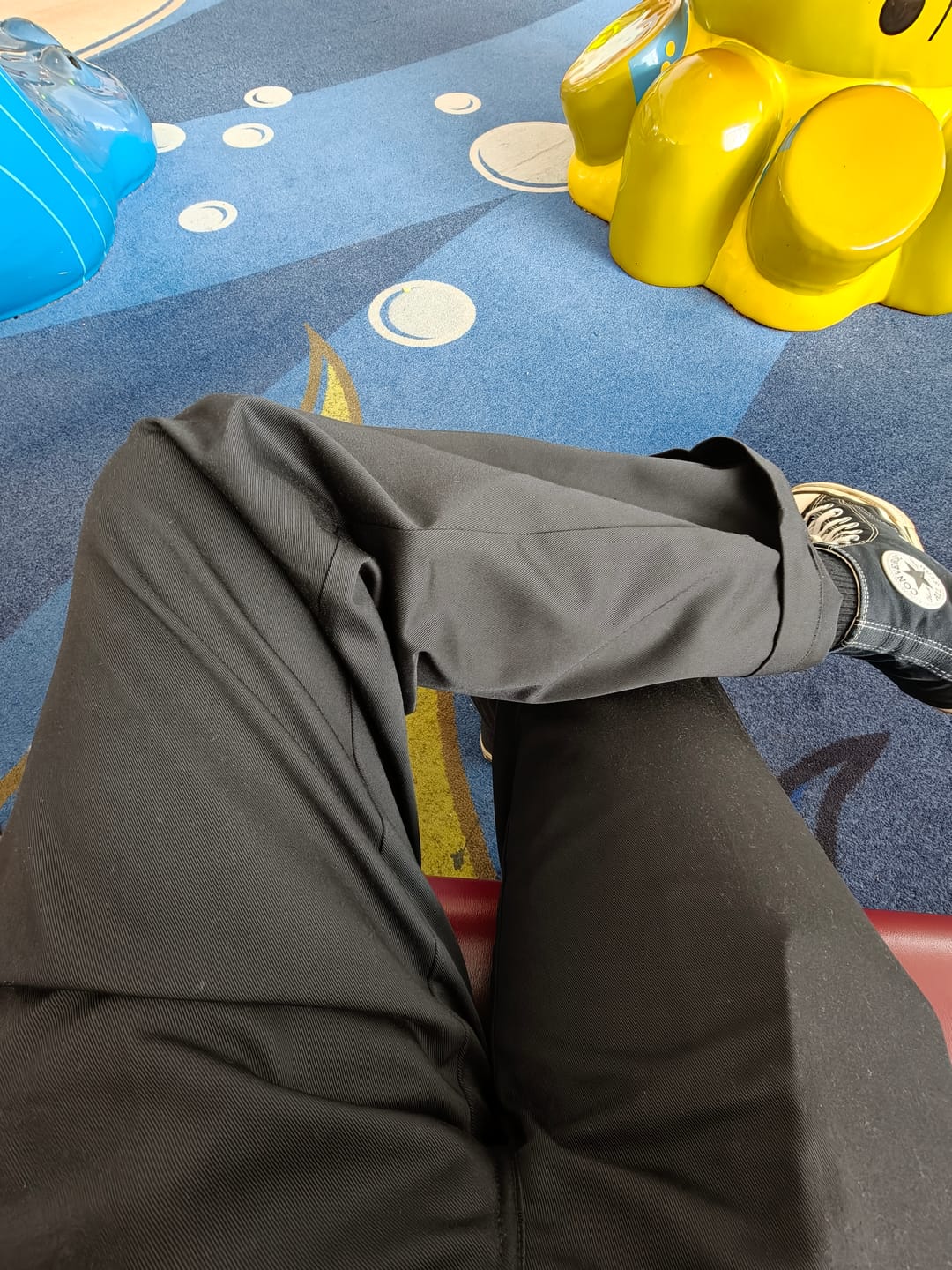 Customer photo review of 1970s Straight-Leg Work Pants - Black