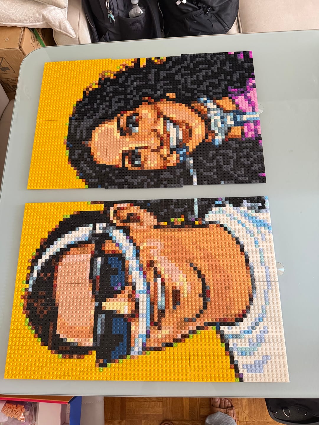 Customer photo review of Custom Design Brick Mosaic - 3x4 baseplates