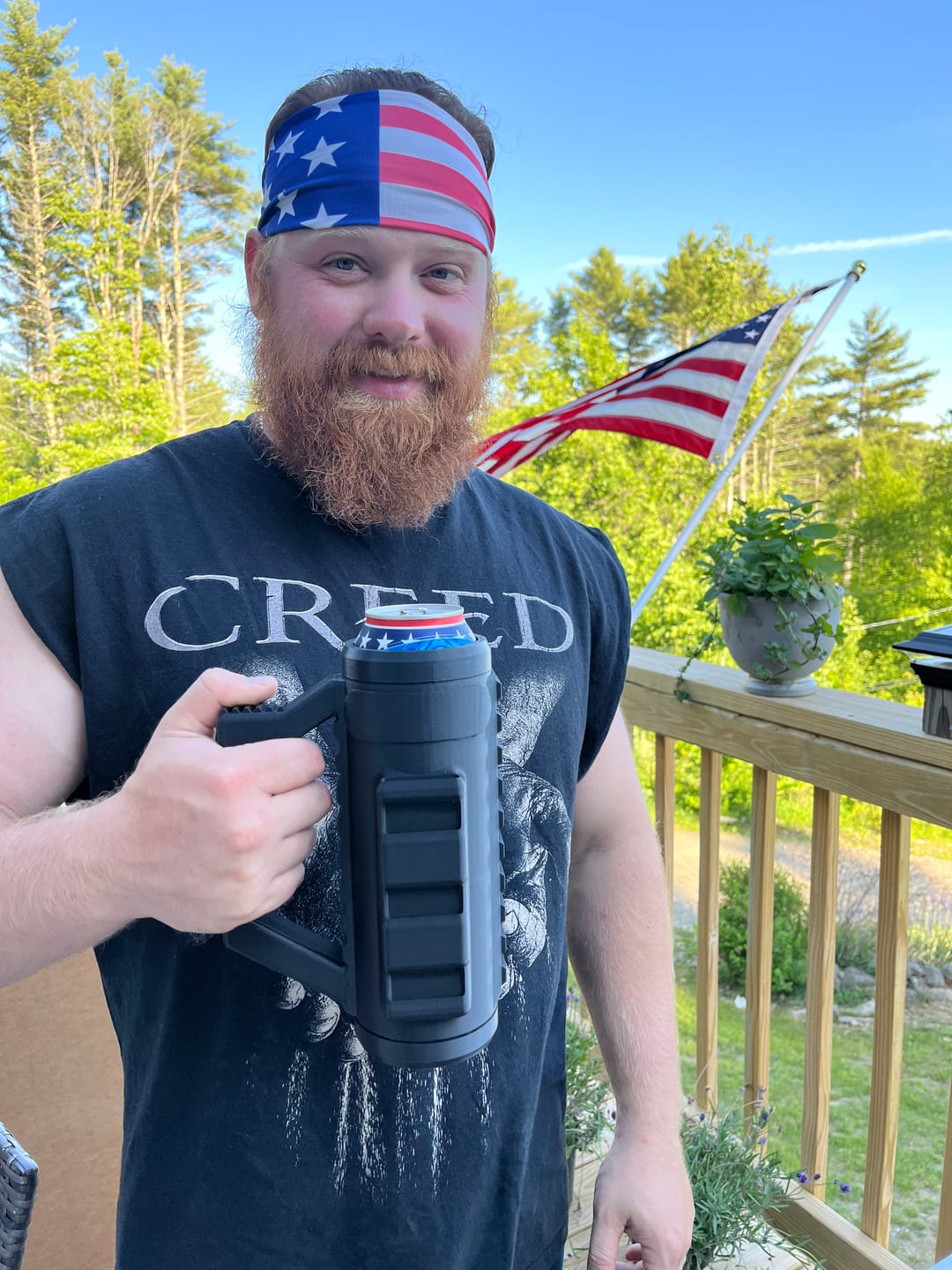 Customer photo review of Tactical Assault Can Holder