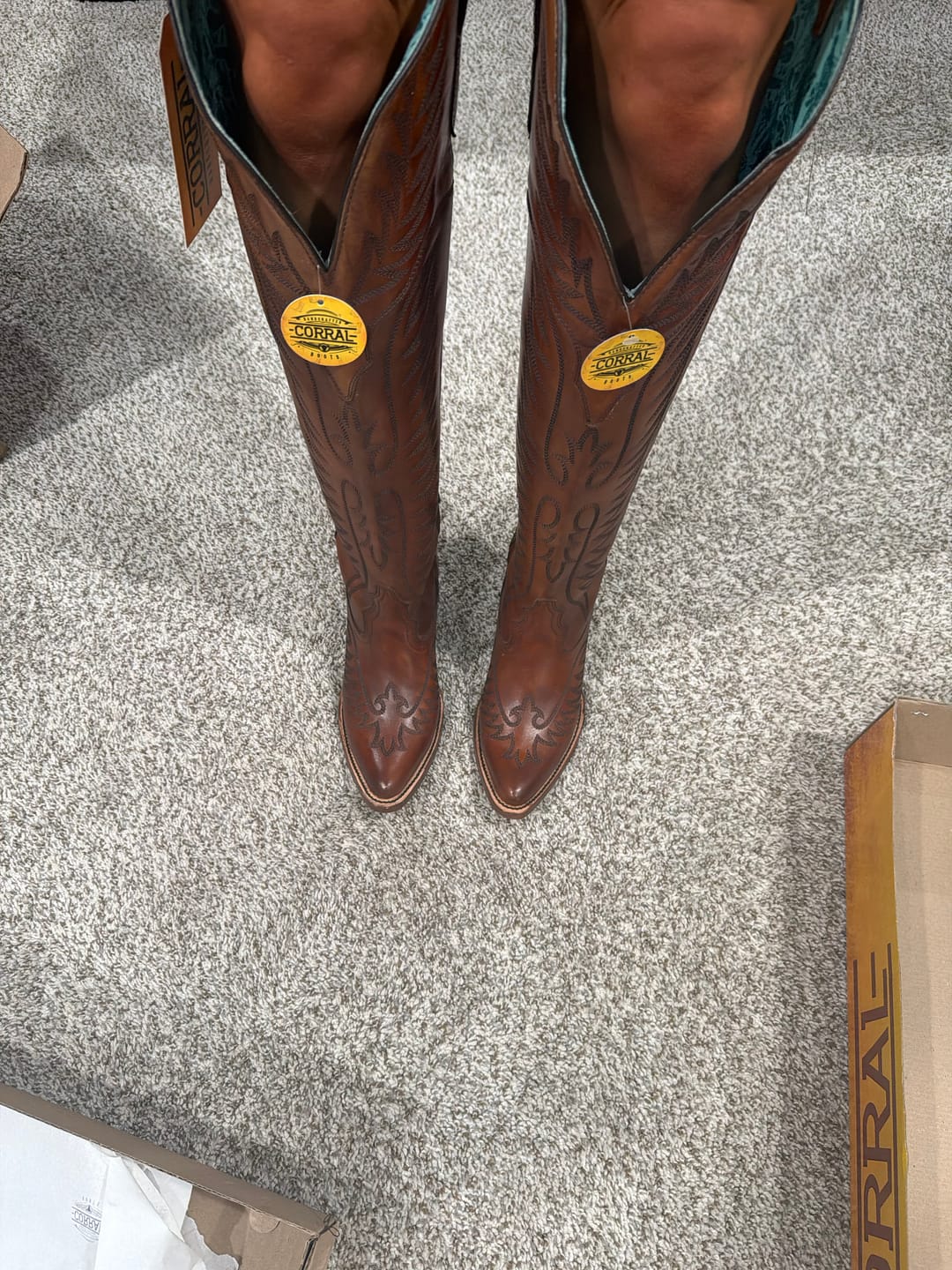 Customer photo review of Botas Corral Dama Vaquera Cognac E1507 cj 507