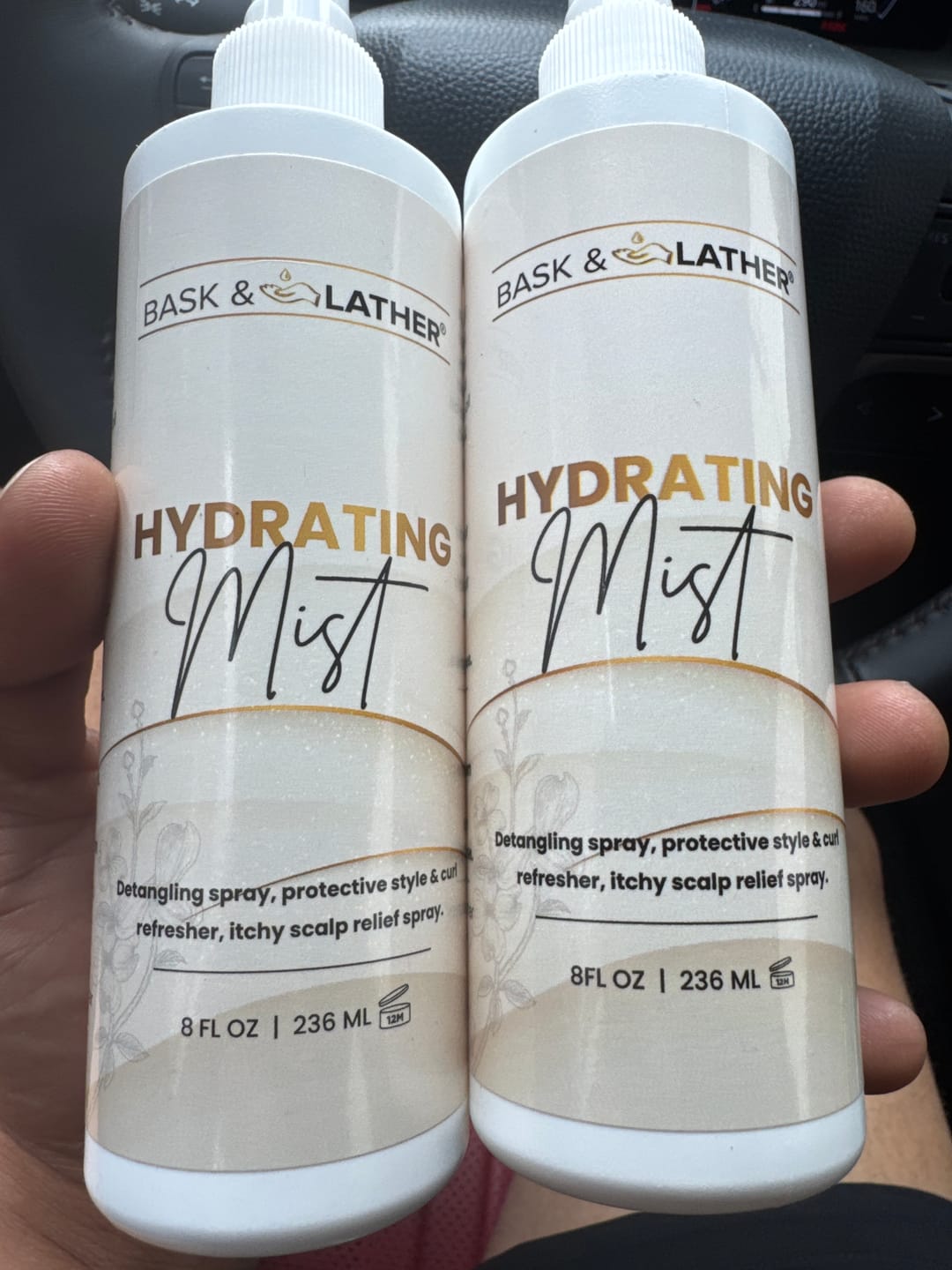 Customer photo review of Hydrating Hair Mist
