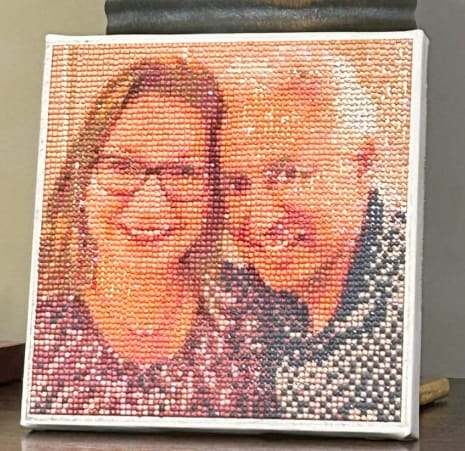 Customer photo review of Custom Diamond Painting Kits
