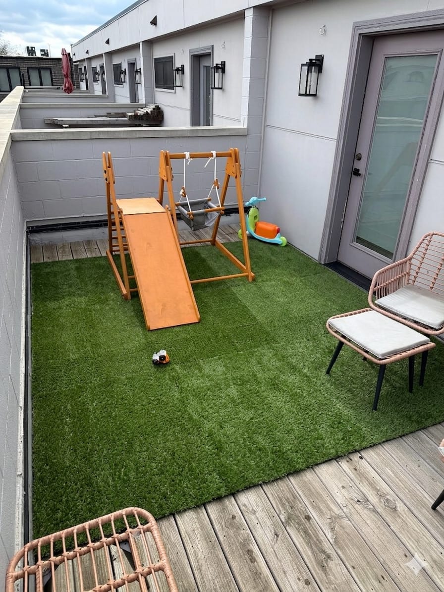 Customer photo review of Juniper Folding Indoor & Outdoor Playset | Wooden Climber for Toddlers