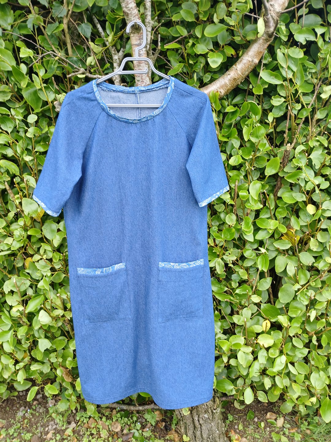 Customer photo review of 8oz Washed Denim Fabric