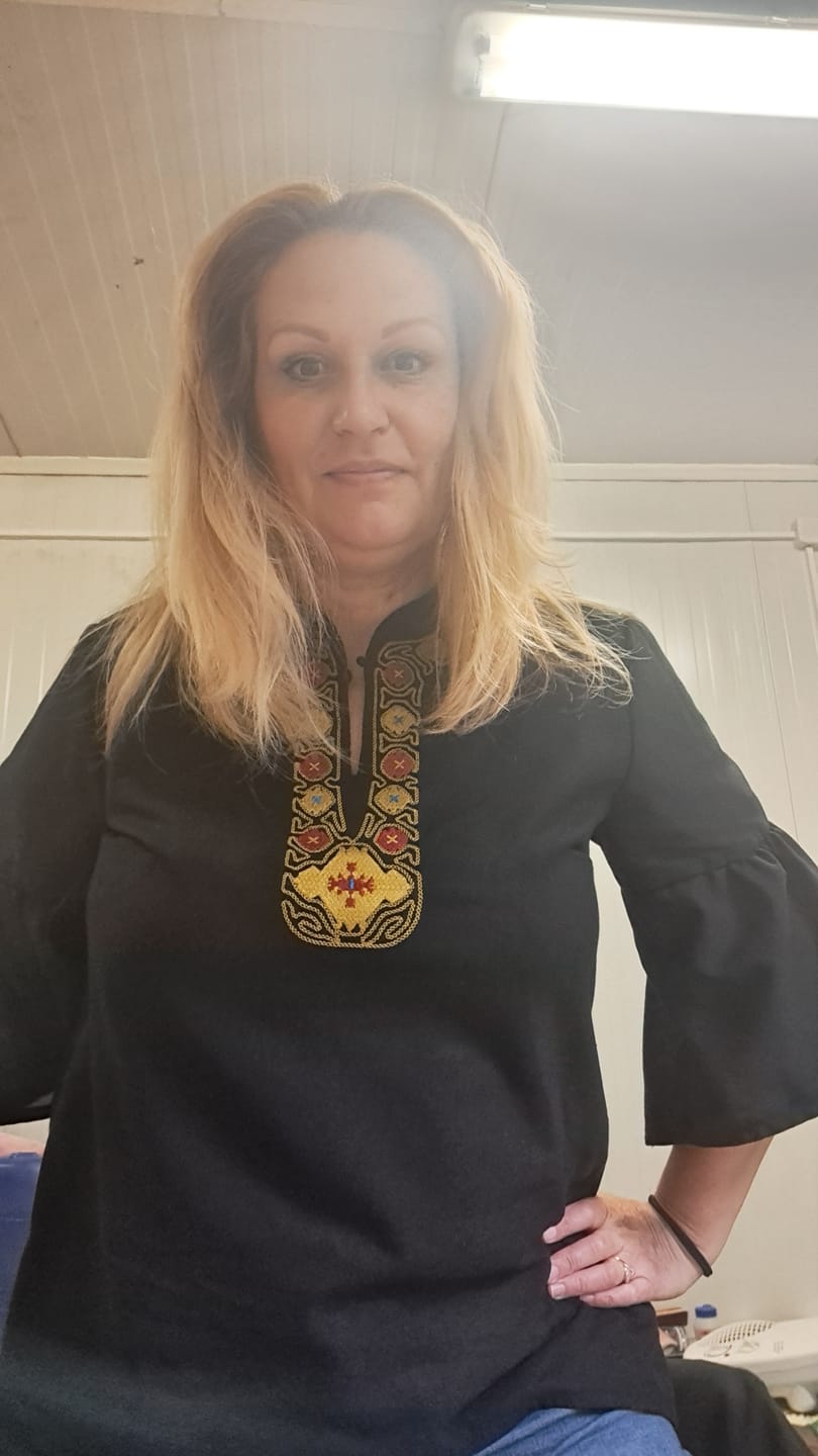 Customer photo review of Дамска риза с шевица от елховски сукман