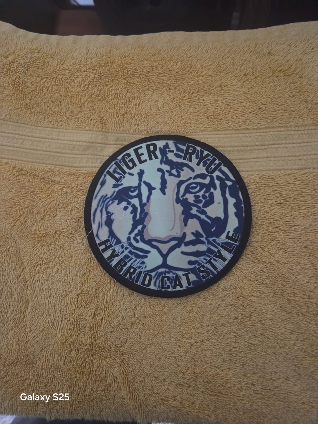 Customer photo review of Build Your Own Custom Sublimated Patches — Circle