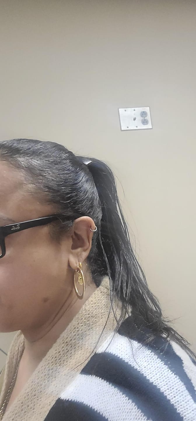 Customer photo review of GDS Hair Dye Shampoo — Grey Coverage in 3 Minutes