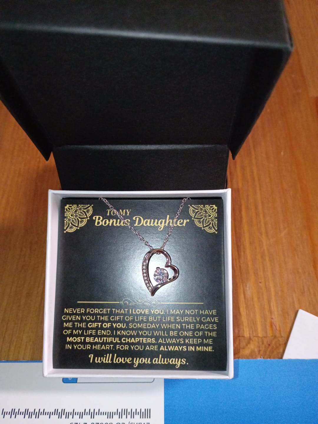 Customer photo review of To My Bonus Daughter - Forever Love Gift Set - SS558