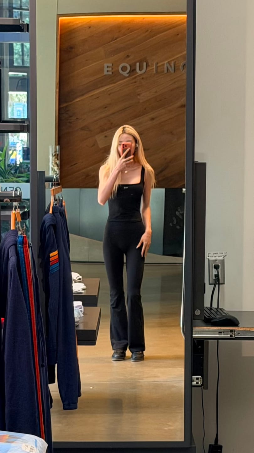 Customer photo review of The Leisure Pant / Black