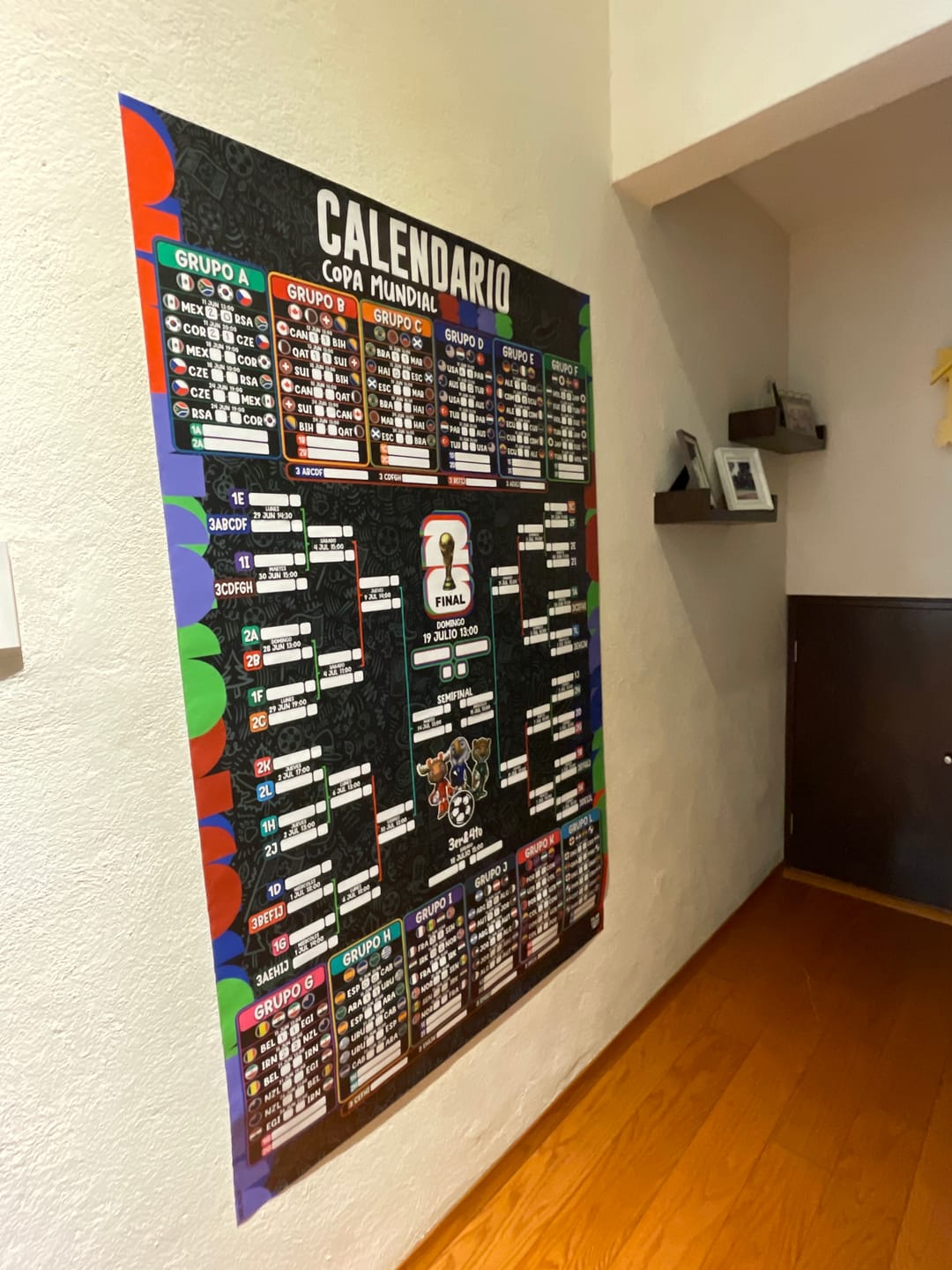 Customer photo review of Calendario Mundial 2026