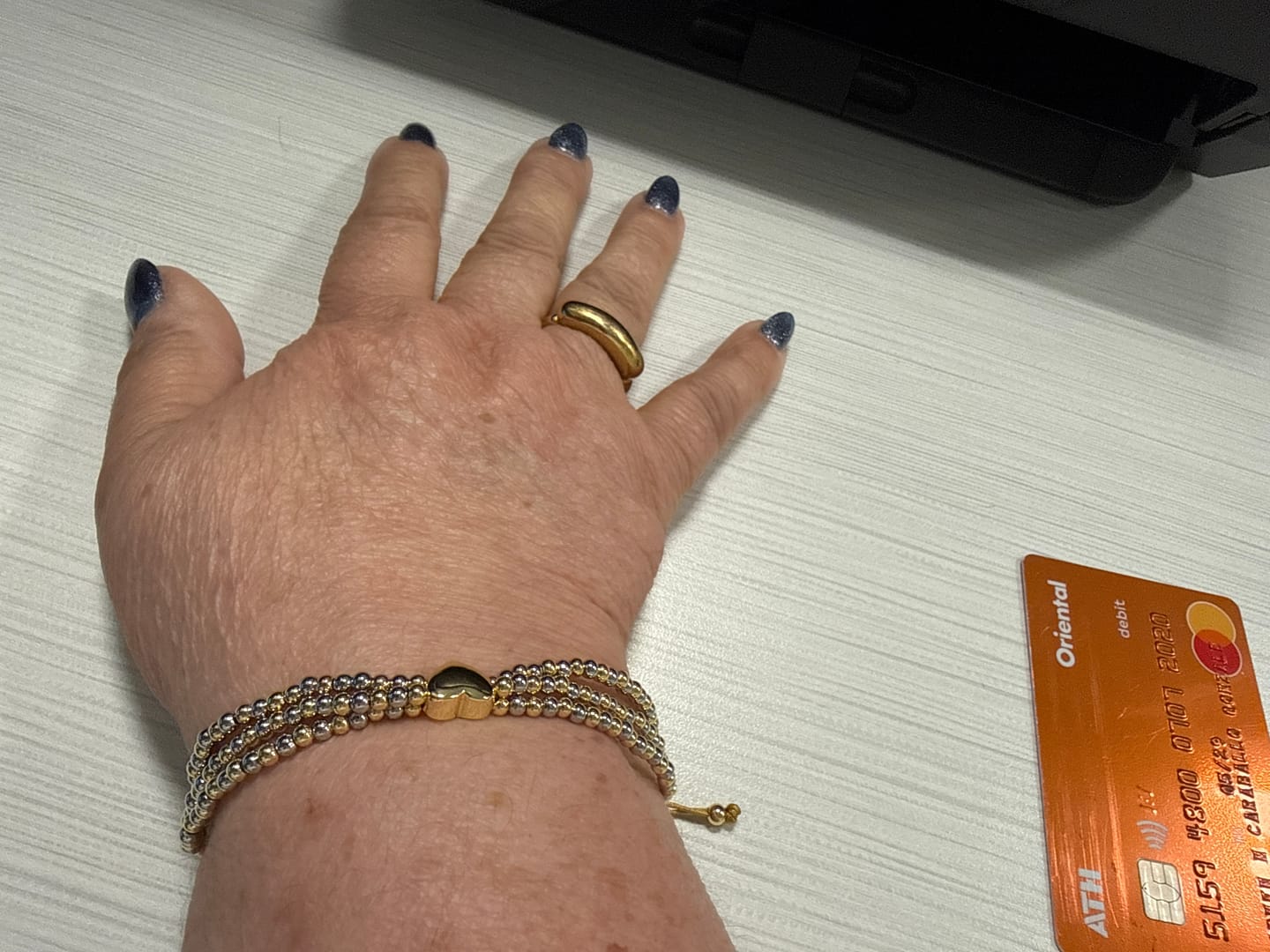 Customer photo review of Pulsera Corazón Brillante Ajustable