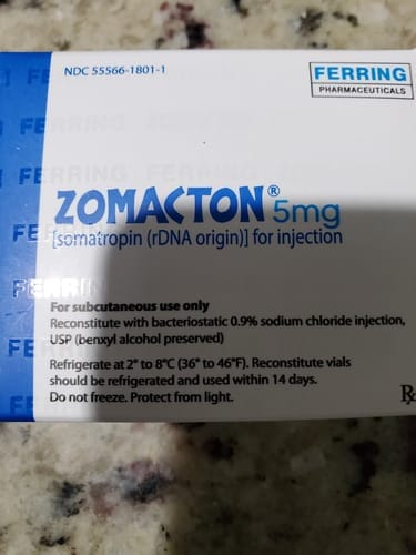 Customer photo review of ZOMACTON | Hormona de crecimiento (Somatropina) 15ui