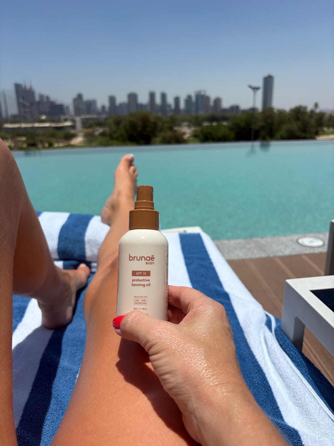 Customer photo review of Tan & Protect Bundle