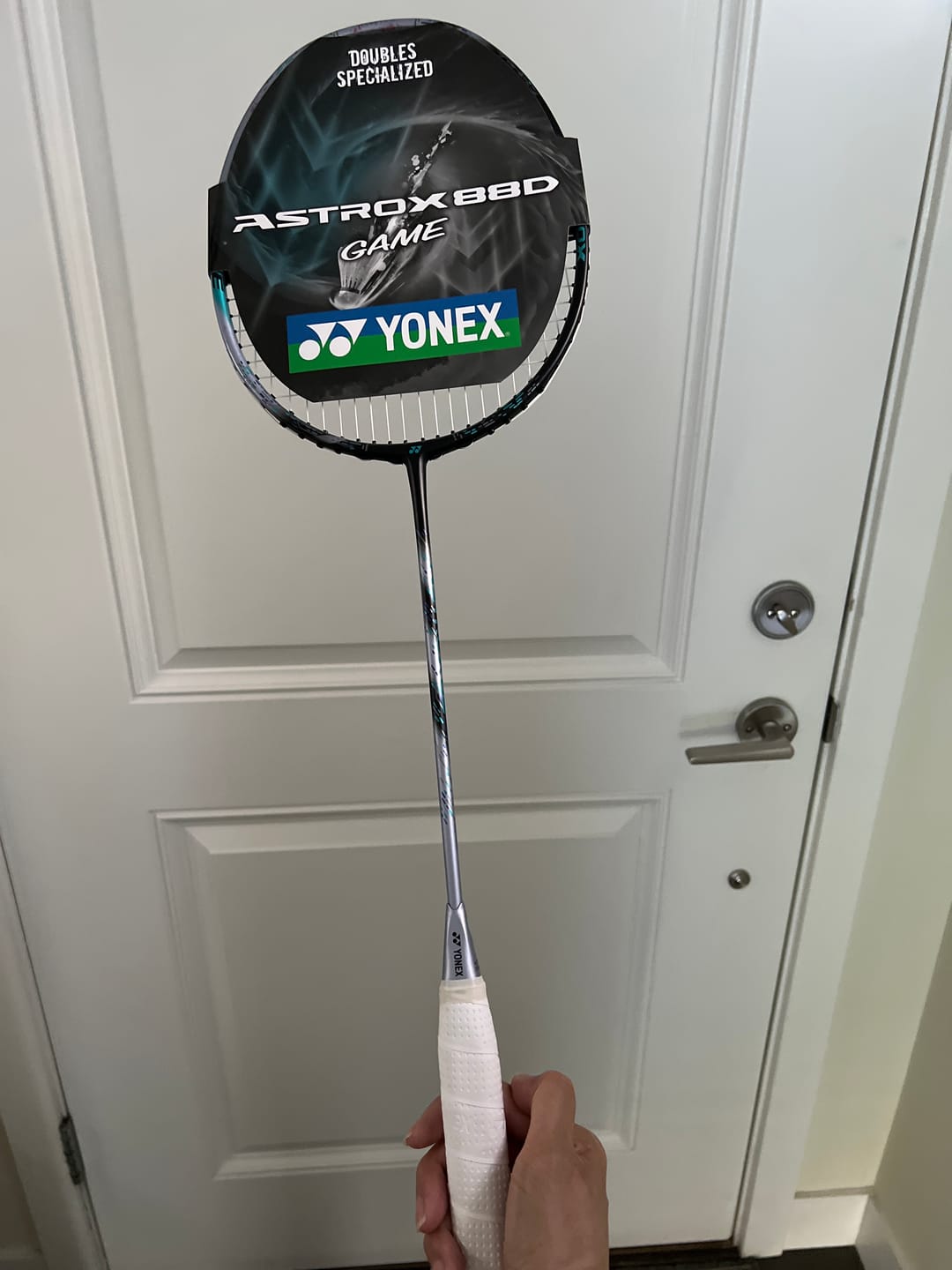 Customer photo review of Yonex ASTROX 88D GAME Strung Badminton Racket [Black/Silver]