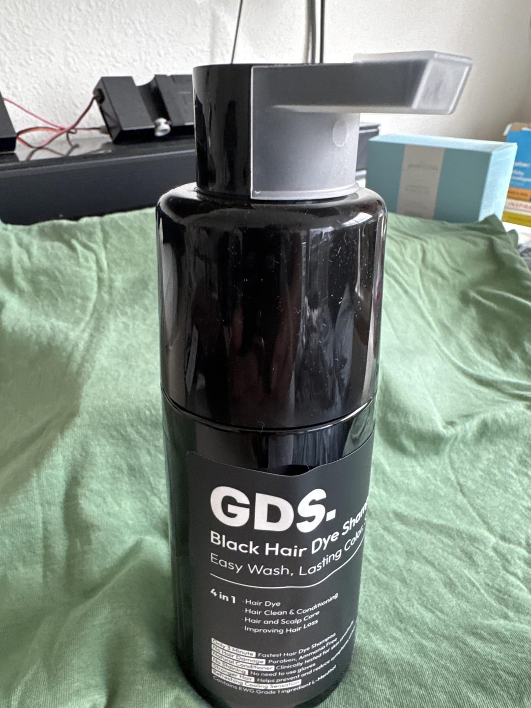 Customer photo review of GDS Hair Dye Shampoo — Grey Coverage in 3 Minutes