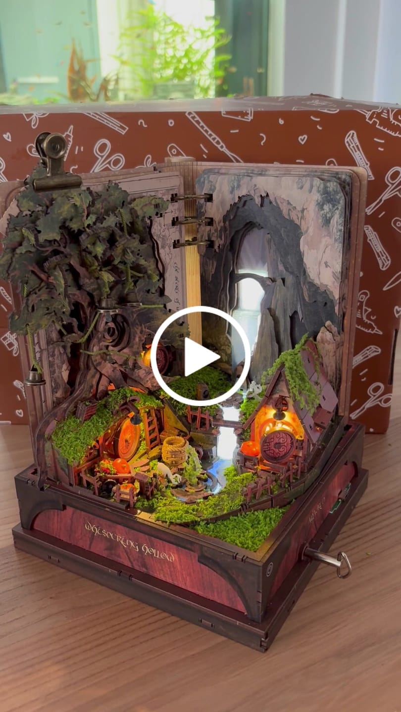 Customer video review of Whispering Hollow Miniature House Kit (Music Box) | Collector's Edition