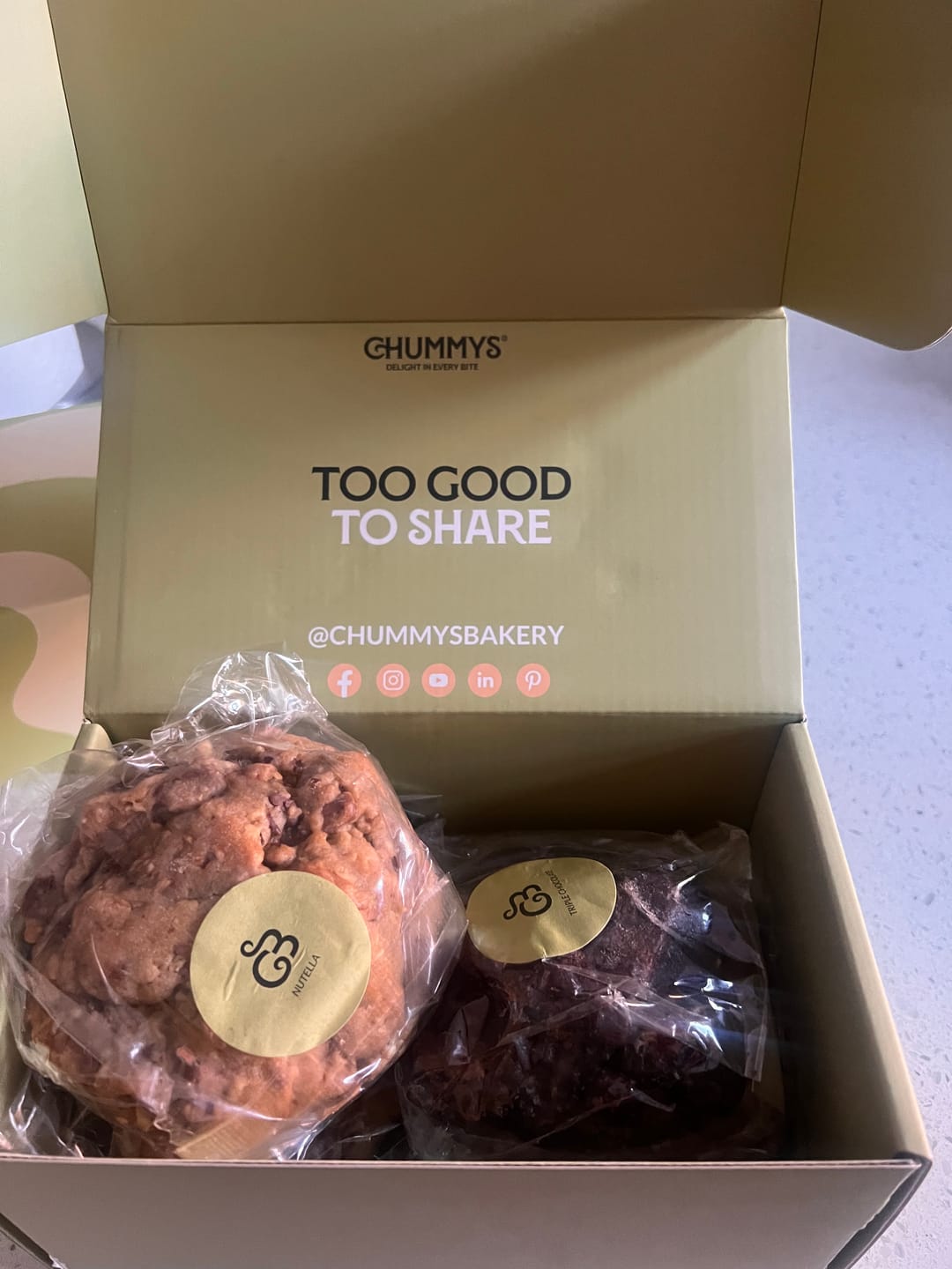 Customer photo review of Cookie Delivery Box - Chunky Cookies Delivered To Your Door