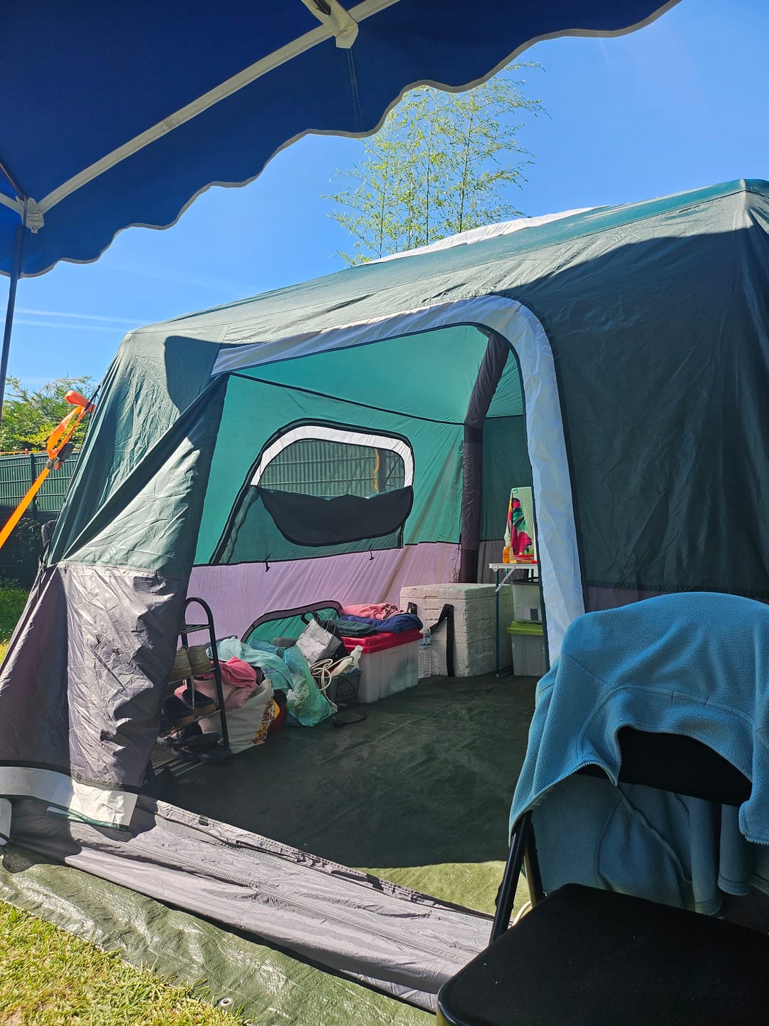 Customer photo review of [PRÉ-COMMANDE] 2-Step Cabin Tent – Très grande taille + Bâche de camping OFFERTE (jusqu’à 10 personnes, FR) — Expédition avant le 16 septembre