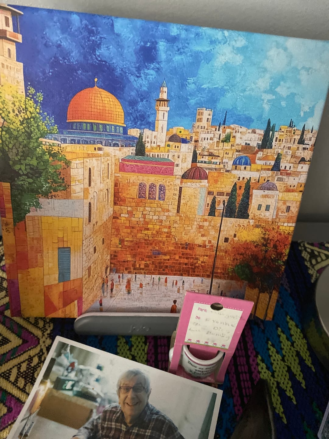 Customer photo review of Path of Faith: Jerusalem Wall Canvas Print