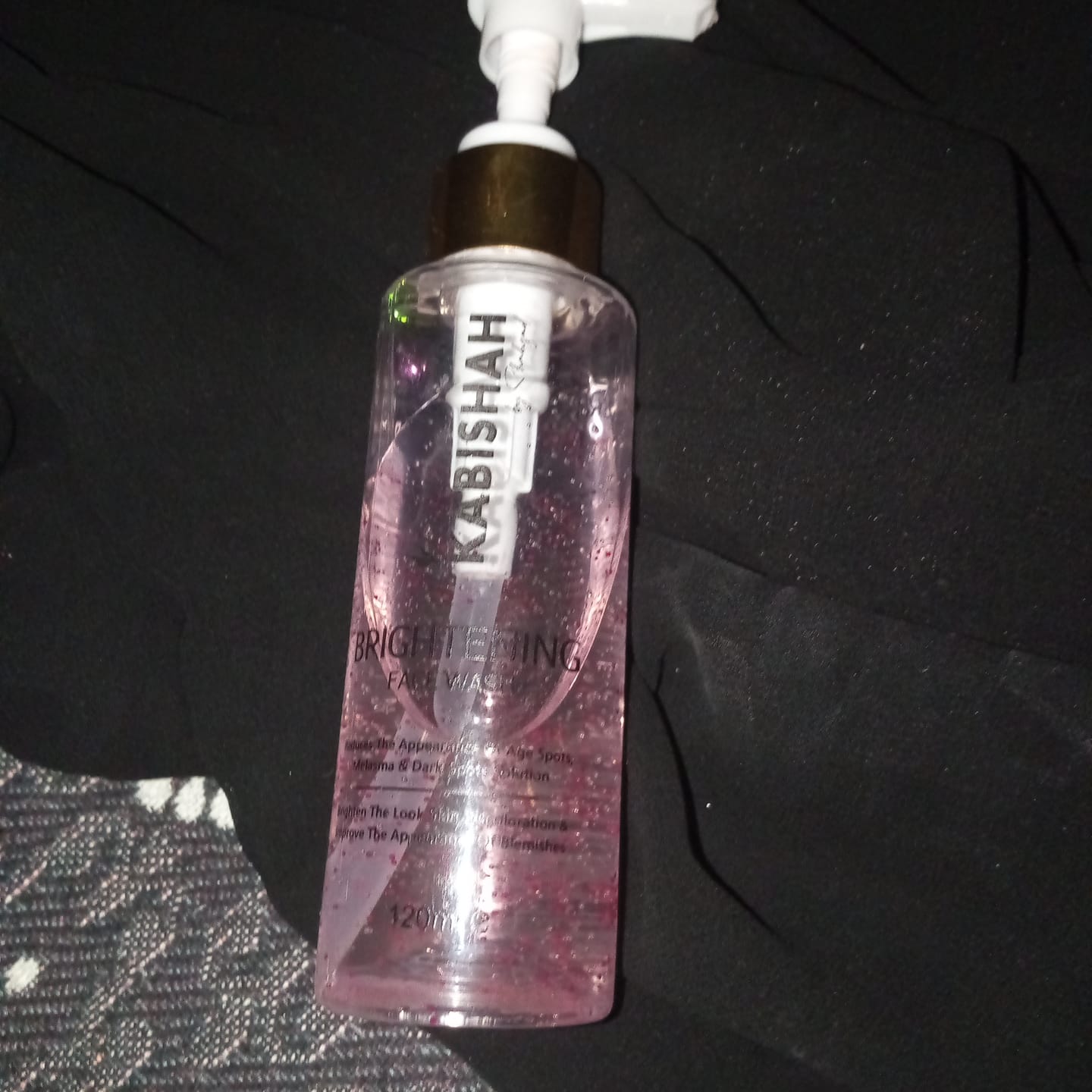 Customer photo review of LuminaBright Whitening Face Wash