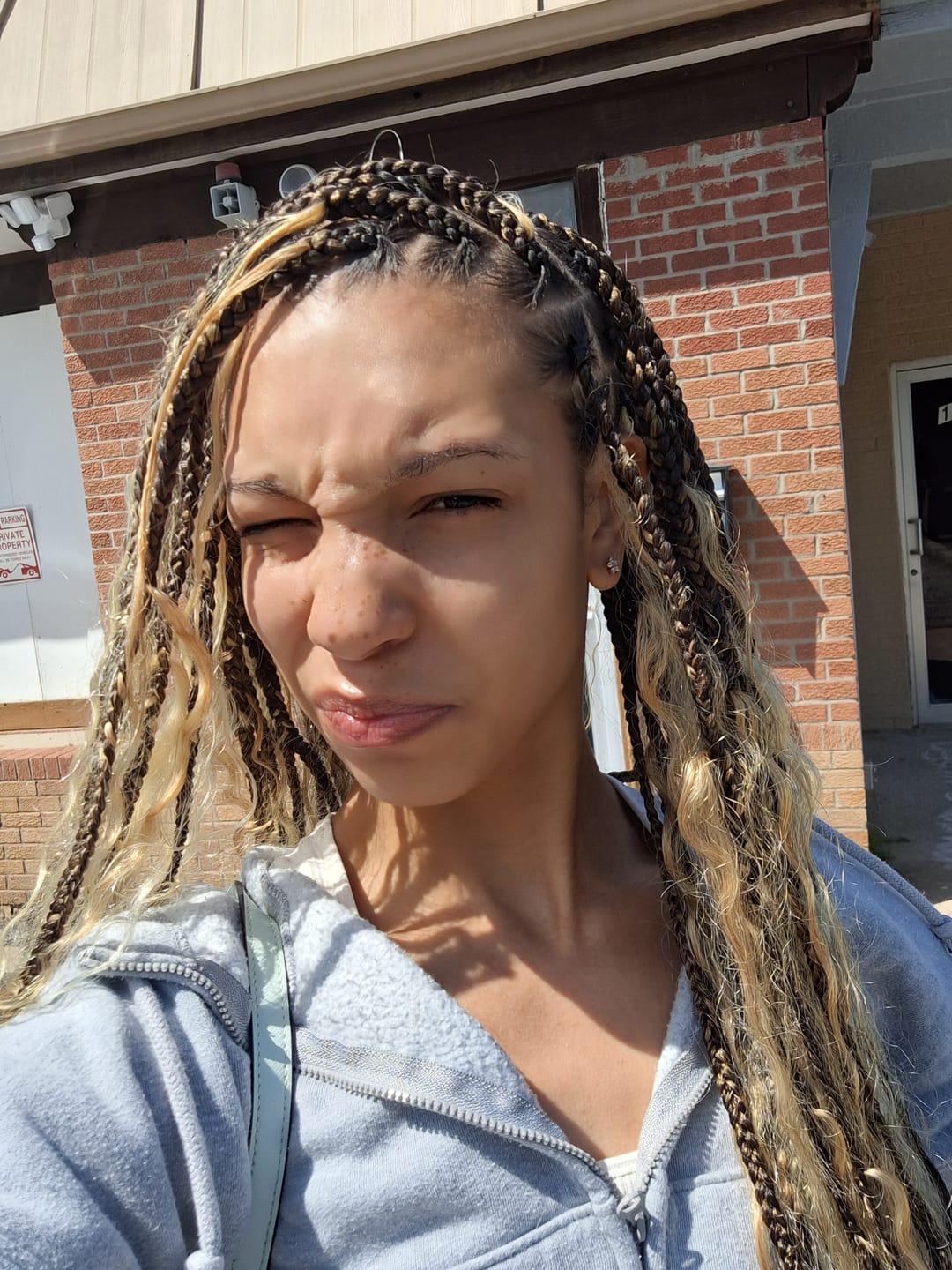 Customer photo review of #4/27/30/613 Mix Color Blend Body Wave Human Braiding Hair